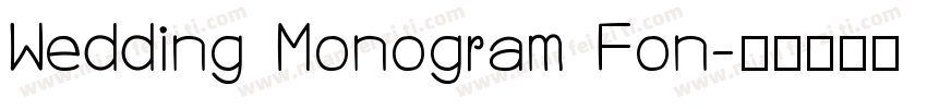 Wedding Monogram Fon字体转换